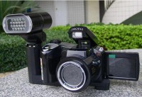 DC-600 Cmos 12.0Mega pixels SD/MMC 4X Digital zoom 2.4" TFT LCD Digital camera + Digital Video camera + Digital voice recorder + PC camera
