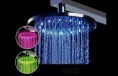 Hemarua 8 inch Brass Shower Head with Color Changing LED Light